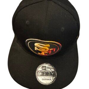 New Era San Francisco 49ers 9FIFTY Snapback Black Dim Style Logo Hat